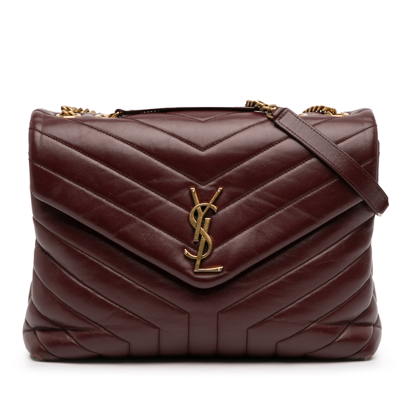 Saint Laurent Handbags - Pre-Loved Saint Laurent Medium Matelasse Calfskin Monogram LouLou Shoulder Bag